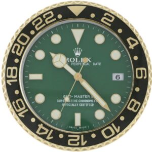 gmt master ii, gold & green vintage | wall clocks