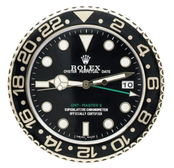 gmt master ii, black and gold 2023 | wall clock
