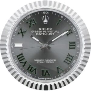 datejust wimbledon steel | wall clock