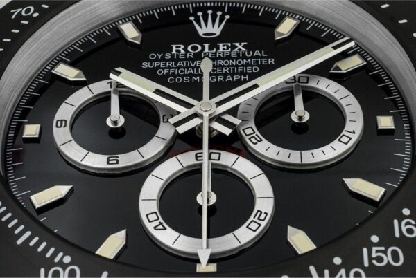 daytona style black | wall clock