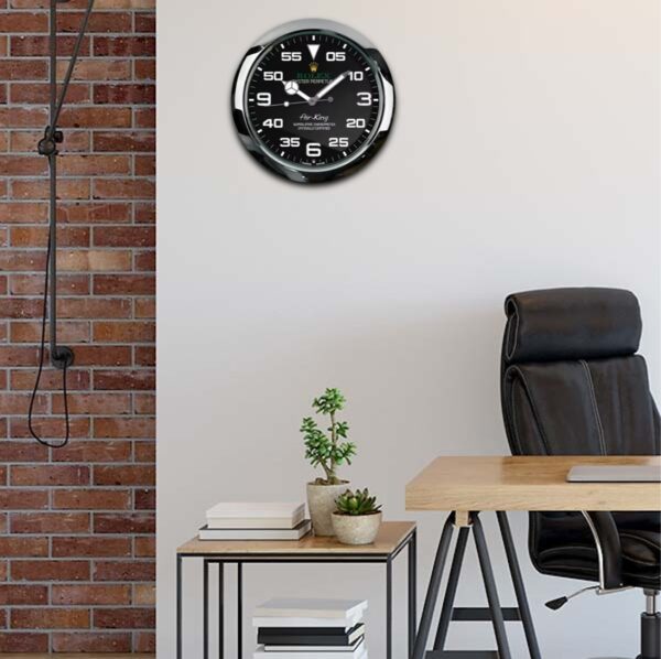 oyster perpetual air king black | wall clock