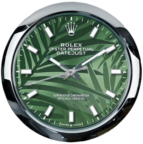 oyster perpetual green palm | wall clock