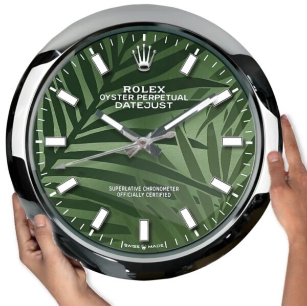 oyster perpetual green palm | wall clock