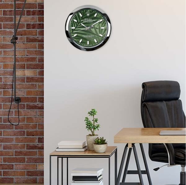 oyster perpetual green palm | wall clock