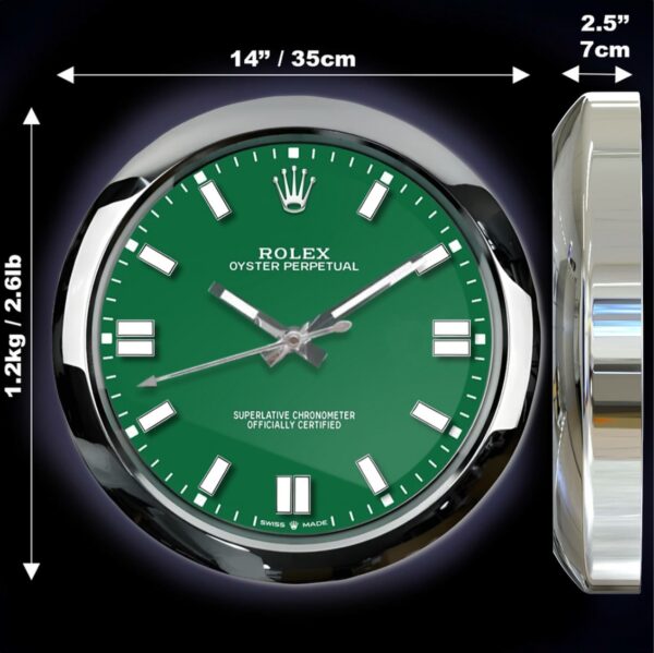 oyster perpetual green | wall clock