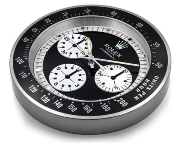 daytona paul newman, vintage black | wall clock