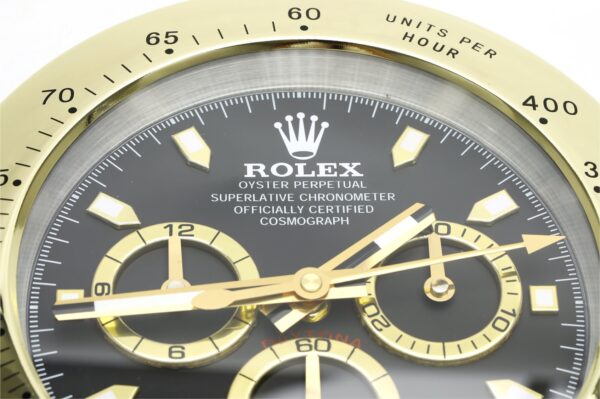 daytona gold, black dial | desk clock