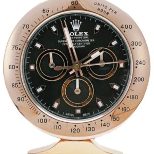 daytona rose gold, black dial | desk clock