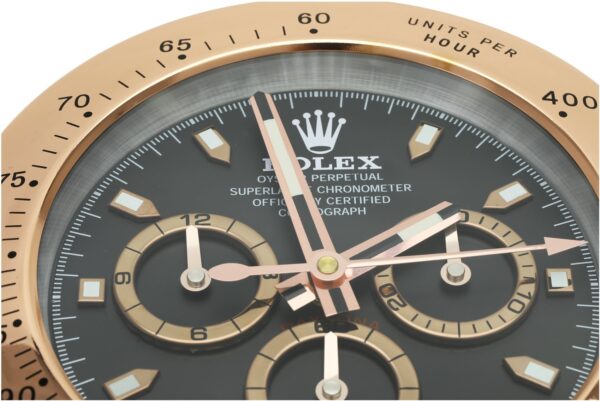 daytona rose gold, black dial | desk clock