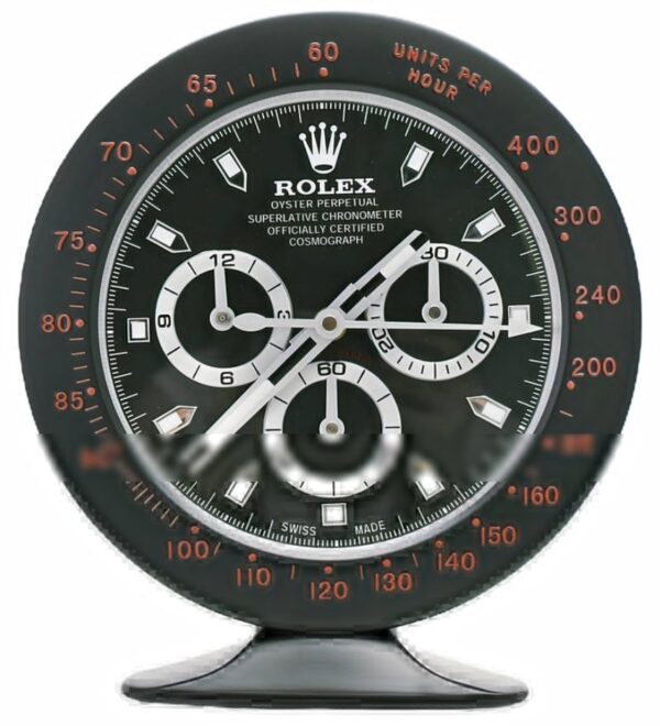 daytona black, red tachy | desk clock