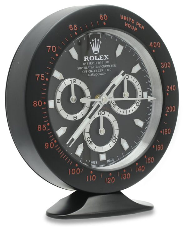 daytona black, red tachy | desk clock