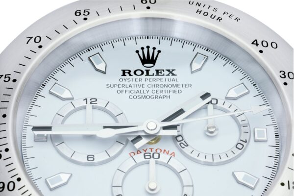 daytona steel, white dial | desk clock