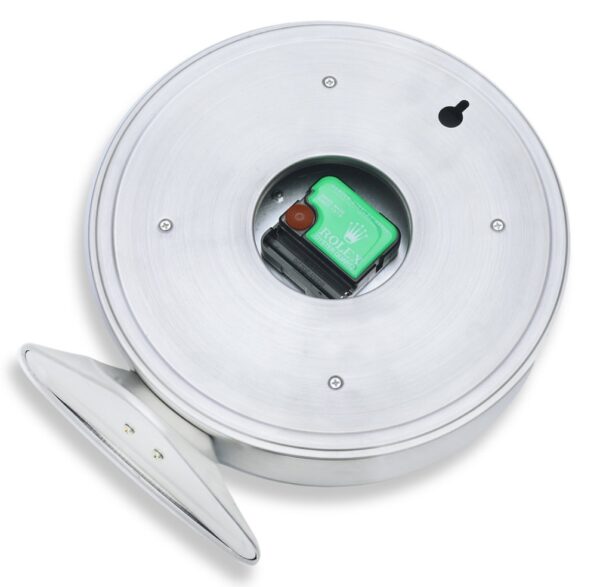 daytona steel, white dial | desk clock