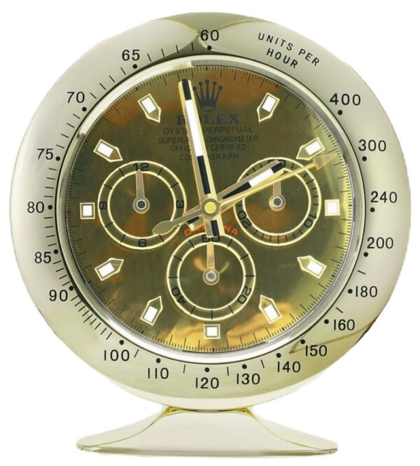 daytona, full gold | desk clock
