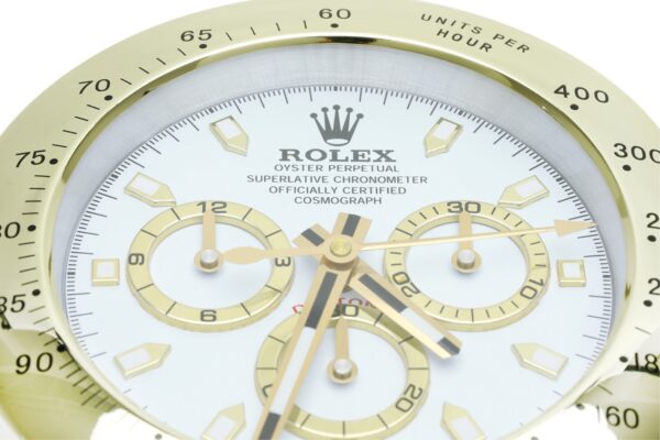 daytona gold, white dial | desk clock