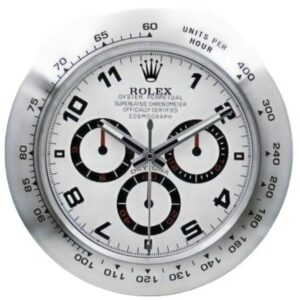 daytona silver | wall clock