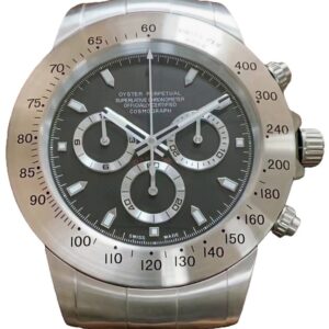 xl daytona style, silver & black | wall clock