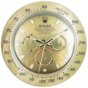 daytona style, full gold | wall clock
