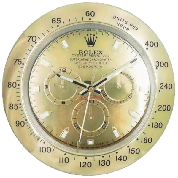 daytona style, full gold | wall clock