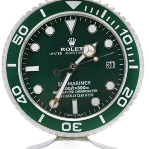 submariner hulk, full green | desk clock