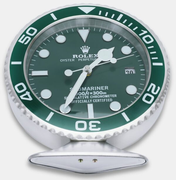 submariner hulk, full green | desk clock