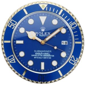 submariner blue & gold style | wall clock