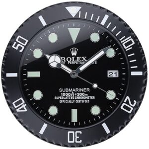 submariner all black style | wall clock