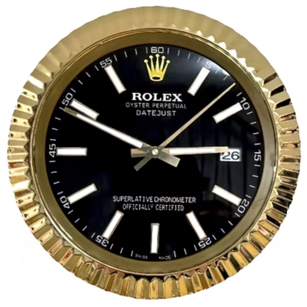 datejust fluted gold | wall clock datejust fluted gold | wall clock