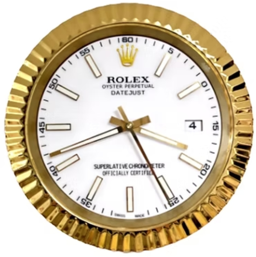 datejust fluted gold | wall clock datejust fluted gold | wall clock