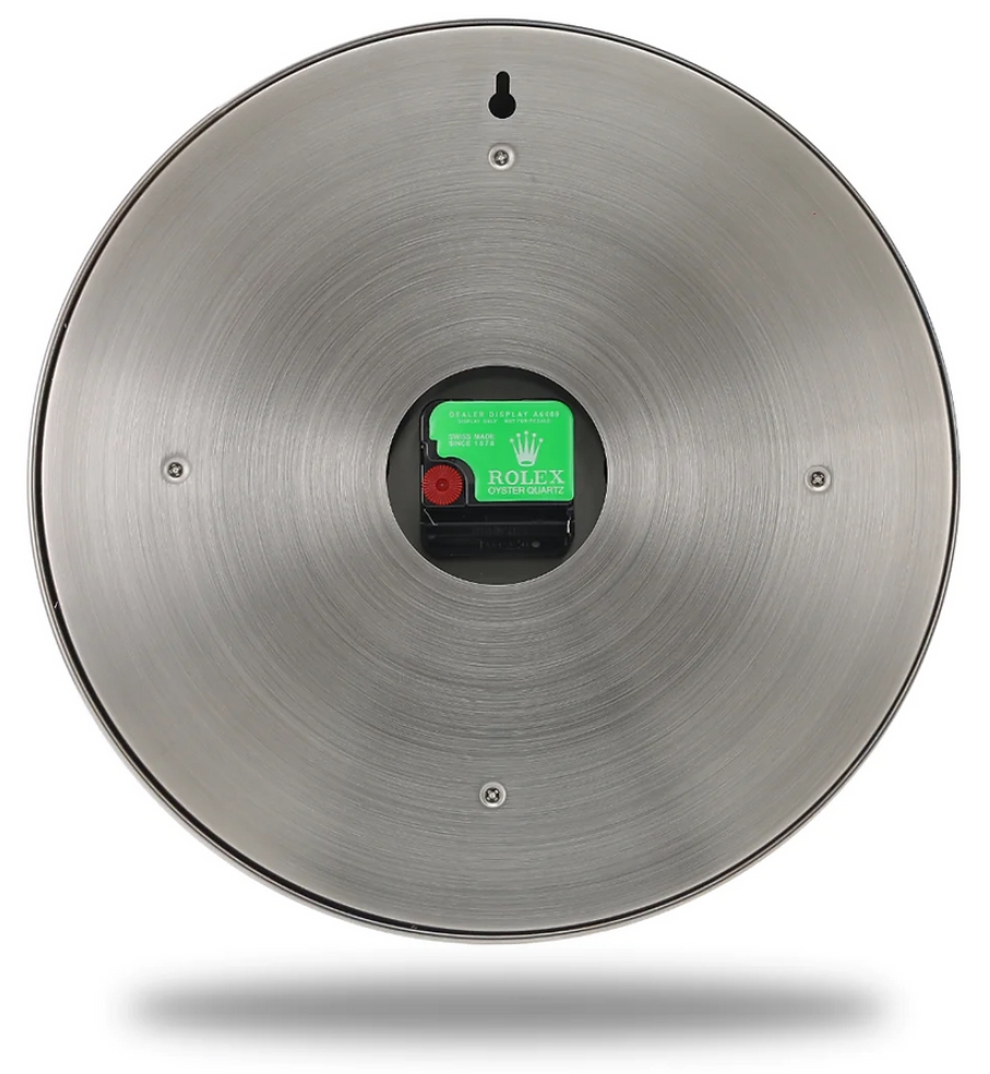 rolex milgauss series, silver & black | wall clock rolex milgauss series, silver & black | wall clock