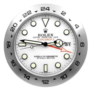 rolex explorer ii series, white dial | wall clock
