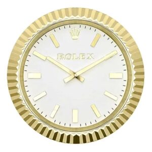 rolex presidential piece ，classic gold & white | wall clock