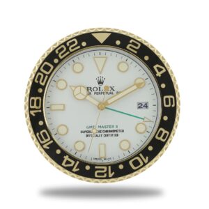rolex gmt master series,gold and white | wall clock