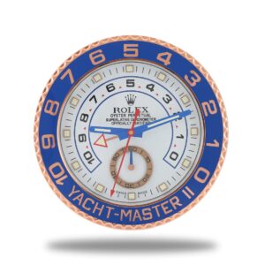 rolex yacht master ll,rose & white✔ 34cm x 5cm (13.4” x 2”) ✔ quartz movement with aa battery (not included) ✔ ultra quiet movement ✔ luminous dial ✔ stainless steel ✔free shipping standard shipping( 7 12 day）