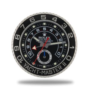 rolex yacht master ll ，black | wall clock